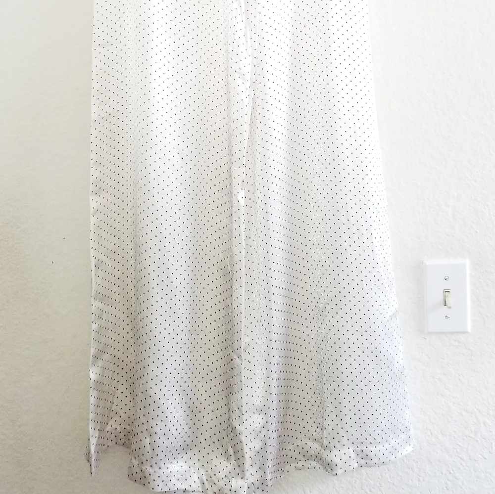 Ganni Cameron Polka Dot Palazzo Wide Leg High Rise Pants Size 6 - Picture 8 of 8